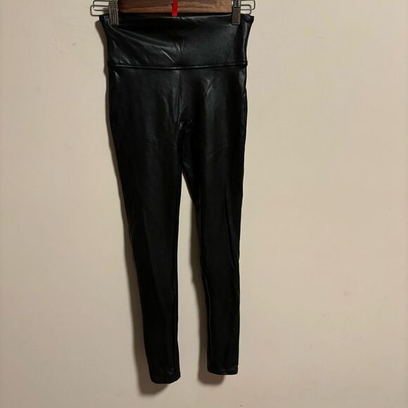 Spanx Faux Leather Leggings- Size Small (Petite) - Picture 2 of 6
